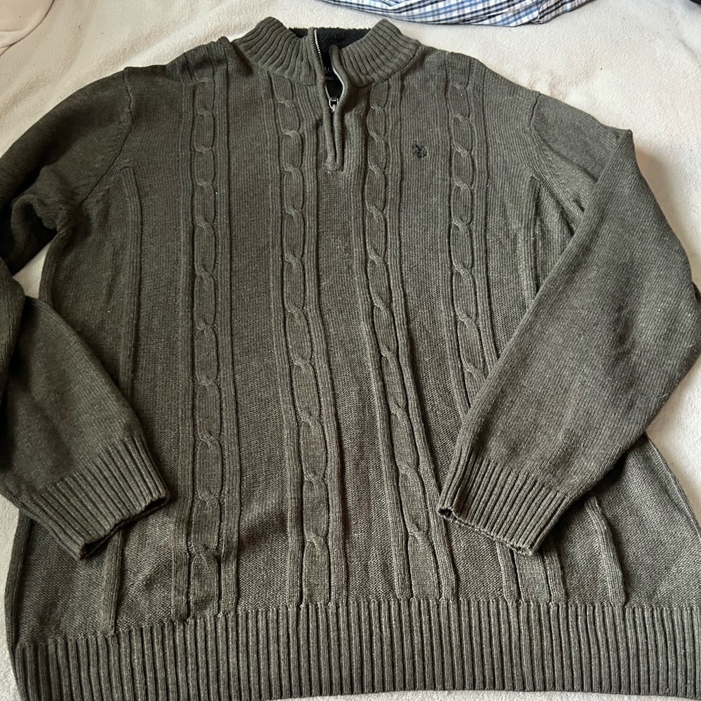 US Polo Association Quarter Zip sweater size XXL EUC